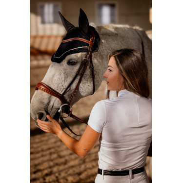 Polo Equithème Funza Manches courtes Blanc