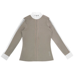 Polo Equithème Estoril Taupe Marron Polo Equithème Estoril Taupe Marron