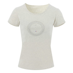T-shirt Equithème Anna korte mouwen Crème Beige