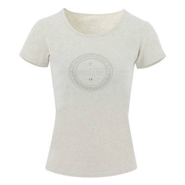 T-shirt Equithème Anna korte mouwen Crème Beige
