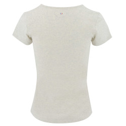 T-shirt Equithème Anna korte mouwen Crème Beige