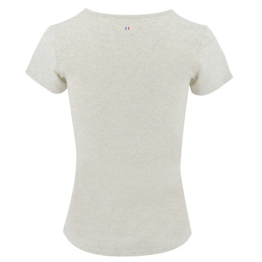 T-shirt Equithème Anna korte mouwen Crème Beige