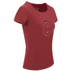 T-shirt Equithème Anna manches courtes Cerise Rouge T-shirt Equithème Anna manches courtes Cerise Rouge