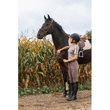 T-shirt Equithème Marion Taupe Marron T-shirt Equithème Marion Taupe Marron