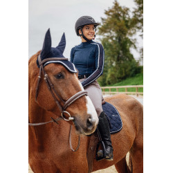 T-shirt Equithème Originals Mélodie Marine Marineblauw T-shirt Equithème Originals Mélodie Marine Marineblauw