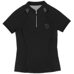 Polo Je t'aime Equithème Alice Noir Polo Je t'aime Equithème Alice Noir