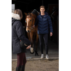Heren donsjas Equithème Michael Marineblauw