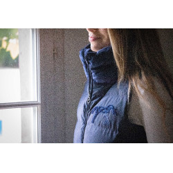 Mouwloze bodywarmer Pénélope Sonia Marineblauw Mouwloze bodywarmer Pénélope Sonia Marineblauw