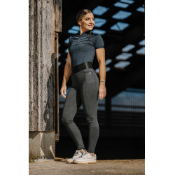 Legging Je t'aime Equithème Iris Zwart