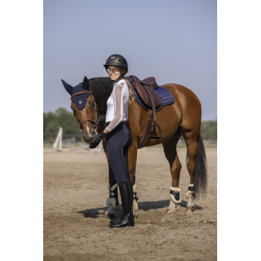 Broek Equithème Safir Marine / zwart Blauw Broek Equithème Safir Marine / zwart Blauw