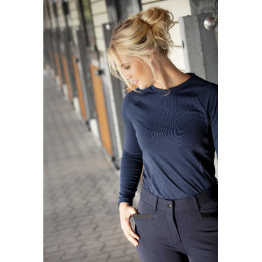 Pantalon Equithème Safir Marine / noir Bleu Pantalon Equithème Safir Marine / noir Bleu