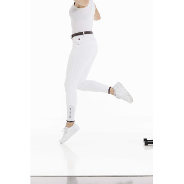 Pantalon Equithème Yolande recyclé Blanc Pantalon Equithème Yolande recyclé Blanc