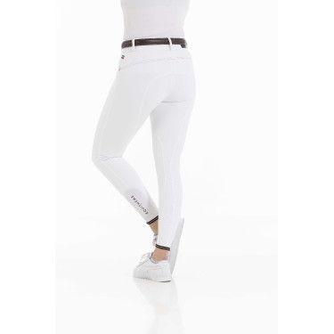 Pantalon Equithème Yolande recyclé Blanc Pantalon Equithème Yolande recyclé Blanc