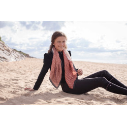 Sjaal Pénélope Mya Ecru / roestkleurig Wit Sjaal Pénélope Mya Ecru / roestkleurig Wit