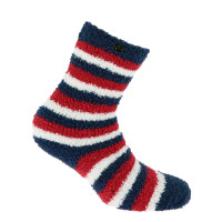 Equithème Chenille Sokken Marine / rood / wit Blauw Equithème Chenille Sokken Marine / rood / wit Blauw