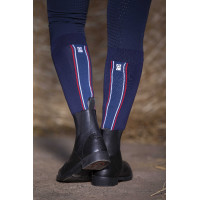 Equithème Classic sokken blauw-wit-rood Marineblauw Equithème Classic sokken blauw-wit-rood Marineblauw