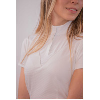 Polo de concours Pénélope Las Honey manches courtes Blanc Polo de concours Pénélope Las Honey manches courtes Blanc