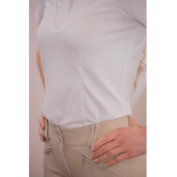 Polo de concours Pénélope Las Honey manches courtes Blanc