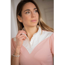 Polo de concours Pénélope Las Honey manches courtes Rose
