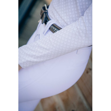 Polo wedstrijd Sevilla Pénélope lange mouwen Wit