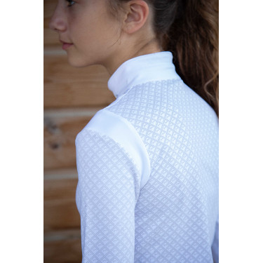 Polo wedstrijd Sevilla Pénélope lange mouwen Wit