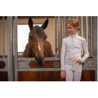 Wedstrijdpolo Eden by PL Brugge Wit / blauw wit rood lint