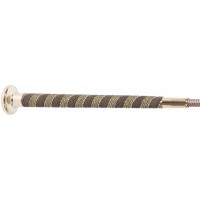 Dressuurzweep klapper leer T de T Bruin / beige Dressuurzweep klapper leer T de T Bruin / beige
