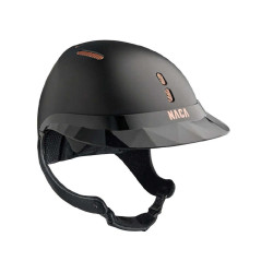 Casque d'équitation Naca Gravity XP Noir onyx mat / rose gold Casque d'équitation Naca Gravity XP Noir onyx mat / rose gold