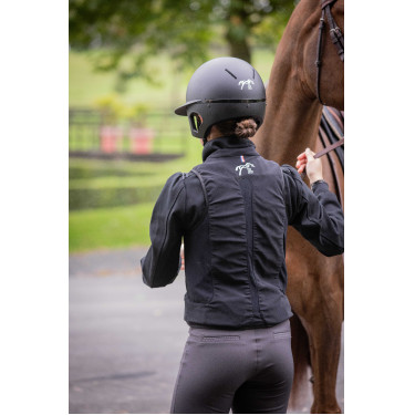 Casque Pénélope visière longue Noir mat