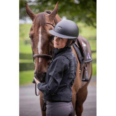 Pénélope matte helm met lange klep Mat zwart Pénélope matte helm met lange klep Mat zwart