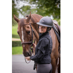 Casque Pénélope visière longue Noir mat