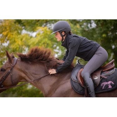 Pénélope matte helm met lange klep Mat zwart Pénélope matte helm met lange klep Mat zwart