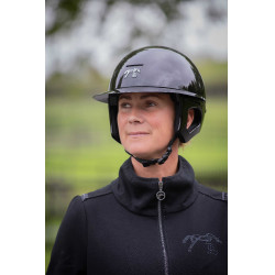 Pénélope matte helm met lange klep Glanzend zwart Pénélope matte helm met lange klep Glanzend zwart