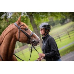 Pénélope matte helm met lange klep Glanzend zwart Pénélope matte helm met lange klep Glanzend zwart
