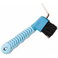 Cure-pieds brosse bicolore T de T Turquoise / bleu ciel