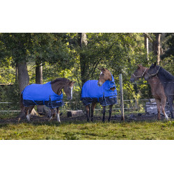 Equithème Tyrex 1200D Aisance deken Blauw / zwart