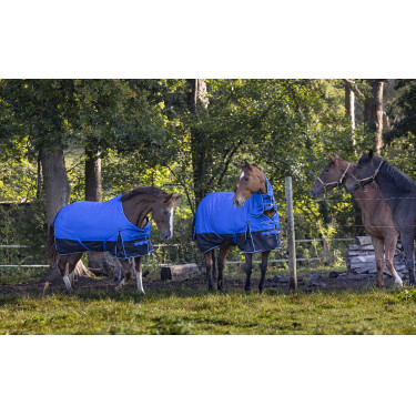 Equithème Tyrex 1200D Aisance deken Blauw / zwart Equithème Tyrex 1200D Aisance deken Blauw / zwart
