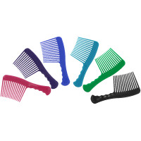 Grove kam met grote tanden P.V.C Hippotonic Soft Zwart Grove kam met grote tanden P.V.C Hippotonic Soft Zwart