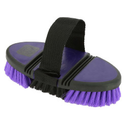 Brosse nylon Hippotonic Softgrip flexible Violet / noir Brosse nylon Hippotonic Softgrip flexible Violet / noir