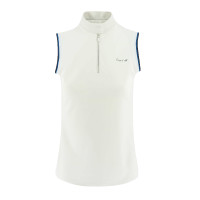 Polo de concours Equit'M sans manches femme Blanc Polo de concours Equit'M sans manches femme Blanc