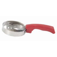 Ronde metalen roskam T van T Blauw