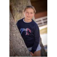 Sweatshirt Pénélope Chloé Marineblauw Sweatshirt Pénélope Chloé Marineblauw