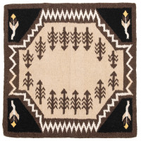 Tapis navajo Westride by Franck Perret Sioux Marron / beige Tapis navajo Westride by Franck Perret Sioux Marron / beige