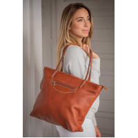 Pénélope Toti Tas Cognac Bruin Pénélope Toti Tas Cognac Bruin