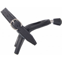 T-sporen voor mannen Leer Zwart