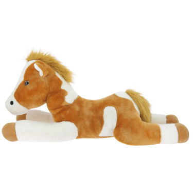 Equi-Kids knuffel paard bontschimmel Lichtbruin / wit