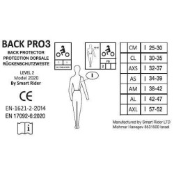 Dorsale Equithème Cox Noir / rouge