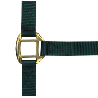 Nylon halster met lederen voering Norton Donkergroen