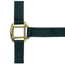 Nylon halster met lederen voering Norton Donkergroen Nylon halster met lederen voering Norton Donkergroen