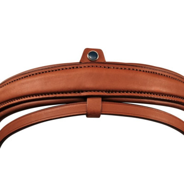 Muserolle spéciale dressage Stübben combinée 2300 Leitrim Ebène / ébène argenté